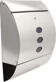 Postaláda XL-3 Ablakos Rozsdamentes Domború Kiváló Minőség Tartós