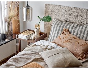 Krémszínű pamutkeverék futószőnyeg 75x245 cm Saxo – Bloomingville