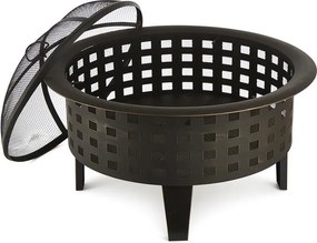 Blumfeldt Boston, tűzrakóhely, tűzhely, Ø60 cm, acél, befeketített