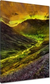Vászonkép 70x100 Folyó a völgyben Tájkép