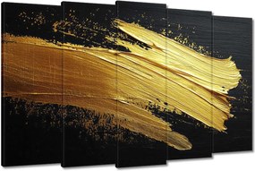 Vászonkép 150x95 Arany csillogás ecsettel