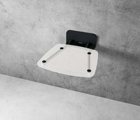 Ravak OVO B zuhanykabin ülőke lehajthatóátlátszó / fekete B8F0000059