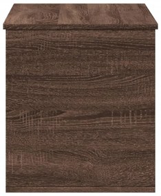 barna tölgy színű szerelt fa tárolóláda 100x42x46 cm