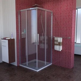 Polysan Lucis Line szögletes zuhanykabin 90x90 cm
