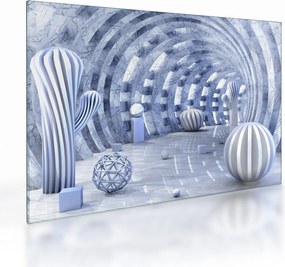 Kép - 3D absztrakció (üvegen) (70x50 cm)