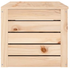 tömör fenyőfa tárolóláda 109 x 36,5 x 33 cm