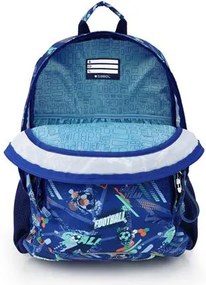 Hátizsák, iskolatáska, cipzáras, GABOL Crew, kék, foci (GA238440F)