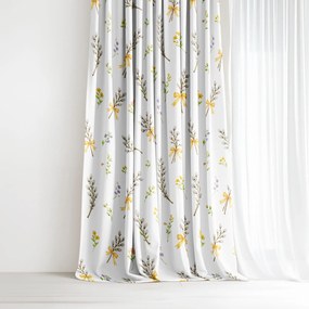 Goldea húsvéti dekor függöny - barka mintás 280x150 cm