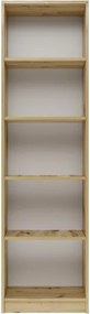 R50 polcos szekrény, könyvtartó, tölgy