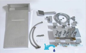 Falba süllyesztett zuhanyrendszer EYN PT62253 masszázsfúvókákkal, többféle, például króm és ezüst felülettel