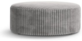 Világosszürke kordbársony puff Dia – Micadoni