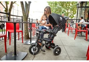 QPlay - Gyermek tricikli 3in1 RITO AIR fekete