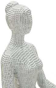 Jóga női ezüst 20,5x15,5x23 cm