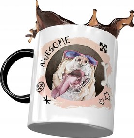 Fekete Kutyás Bögre Cuki Ajándék Nyomtatott Fotóval