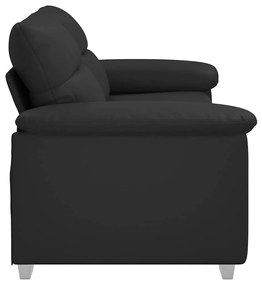 vidaXL kétszemélyes fekete műbőr kanapé 140 cm