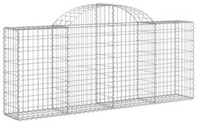 40 db íves horganyzott vas gabion kosár 200x30x80/100 cm