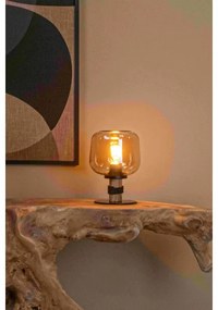 Lucide 45508/01/62 - Asztali lámpa ILONA 1xE27/40W/230V fekete/bézs
