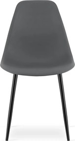OSAKA sötétszürke szék fekete lábakkal