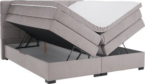 Boxspring ágy, 180x200, szürkésbarna Taupe, APRIL