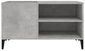 betonszürke szerelt fa hanglemezszekrény 84,5x38x48 cm