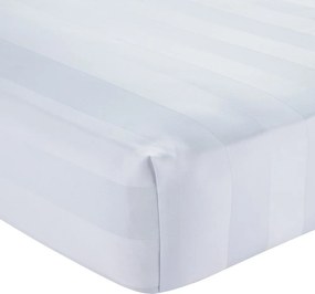 Fehér gumis szatén lepedő 150x200 cm So Soft Satin Stripe – Catherine Lansfield