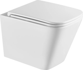 Erga Mery+, fali WC-csésze 515x360x360 mm, Tornado 2 perem nélküli + lassú záródású WC-ülőke, fehér, ERG-V03-MERY-TO2-WH