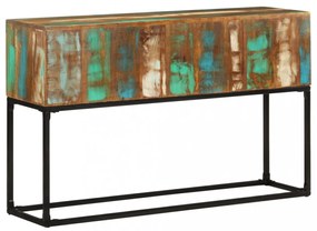 tömör újrahasznosított fa tálalóasztal 120 x 30 x 75 cm