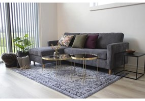 Vita dohányzóasztal fekete, fekete kerettel, 45x45x45 cm