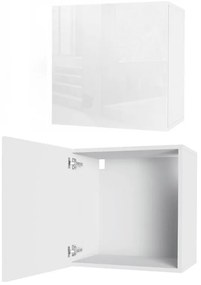 Vida 5 fali polc, fényes fehér