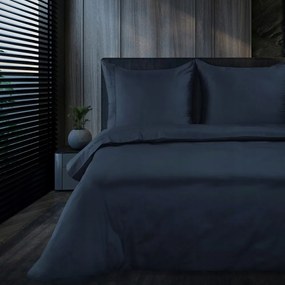 Szatén ágyneműhuzat ELEGANT1F 160x200 Eva Minge Eurofirany sötétkék