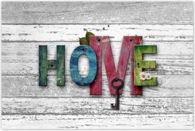 Poszterek 120x80 Otthon Házikó Felirat