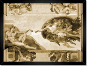 Poszterek keretben 40x30 Ádám teremtése