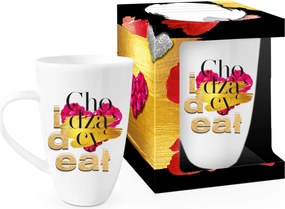 Bögre egy mondattal a nő számára Sétáló ideál