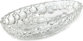Patera Díszített Üvegtál 26x13cm Színtelen 15 25