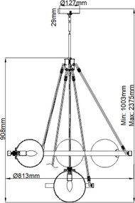 Quintiesse HARPER QN-HARPER7 Csillár 7x60W/E14