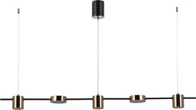 Italux REMDAL PND-16374-5-BK-4K Függőlámpa 30W/LED 4000K 2300LM IP20