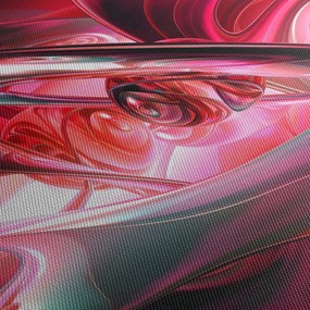Piros fraktálos kép (120x50 cm)