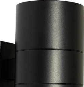 Modern kültéri fali lámpa fekete 2-lámpás AR111 IP44 - Duo