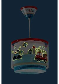 Dalber D-60612 - Gyermek csillár POLICE 1xE27/60W/230V
