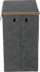 Autronic Szövet tárolódoboz fedéllel 38 × 28 × 50cm, szürke