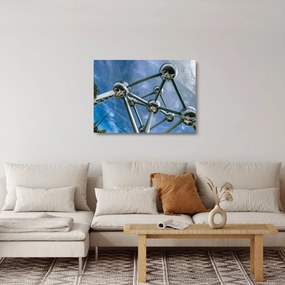 Kép - atomium Brüsszelben (üvegen) (70x50 cm)