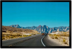 Poszterek keretben 60x40 Út a kanyonon át Hegyek