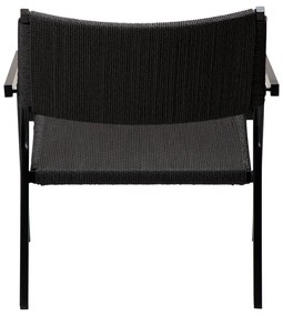Fekete fotel nádfonattal Loop – DAN-FORM Denmark