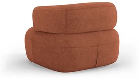 Téglavörös buklé fotel Jenny – Micadoni Home