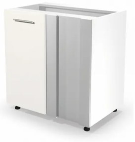 Alsó sarokszekrény Vento DN-100 / 82, fehér / bézs