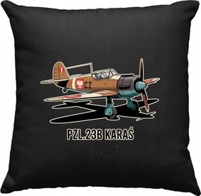 Kárász párna repülőgép aviáció retro 7 fekete