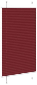 pliszírozott redőny Bordeaux piros 75x150 cm Szövetszélesség