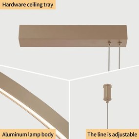 Brilagi - LED dimmelhető kábeles csillár PORTOFINO LED/98W/230V bézs + távirányító