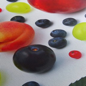 Vízcseppekkel ellátott gyümölcs képe (órával) (90x30 cm)