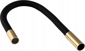 Rugalmas kifolyócső 3/4 colos konyhai csaptelephez fekete Gamma